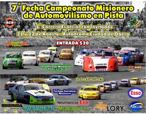 10 afiche pista Oberá 300x234 Oberá presenta la fecha del Misionero de Pista