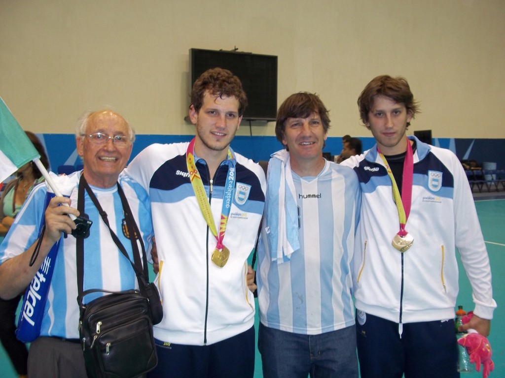 Juan Plocher Federico Elo y Juan Pablo Fernández 1024x768 Oro panamericano con sangre misionera