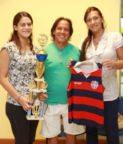Noelia Sanabria Jorge Alegre y Alejandra Recalde Centro de Cazadores 240x281 Centro de Cazadores festejó el título oficial