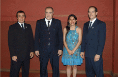Carina Alonso y autoridades ITF 240x156 Positiva gestión de Karina Alonso en la FMT