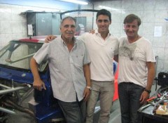 Okulovich con Di Meglio y Catalán Magni 240x175 Carlitos Okulovich palpita el debut con Dodge