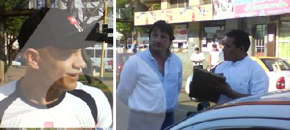 "Kojak" Ríos a los golpes en la calle